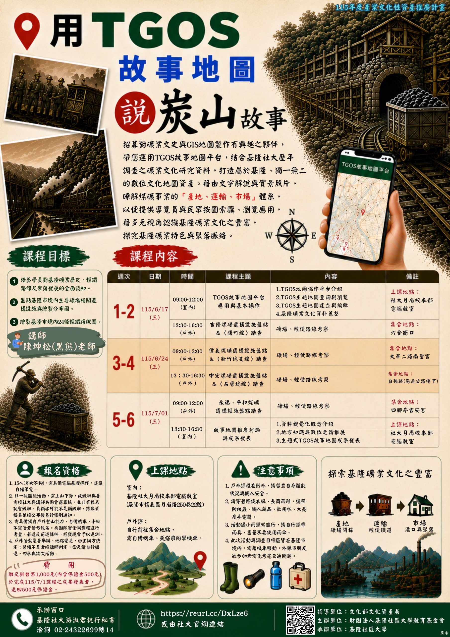 Read more about the article 用TGOS故事地圖說炭山故事，畫出你的炭山記憶！⚒️📖
